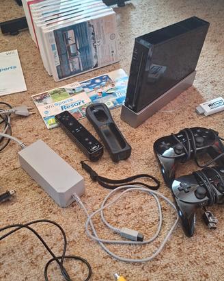 Wii Nera Set FINALE + 18 Giochi TOP + HDMI + Acc.