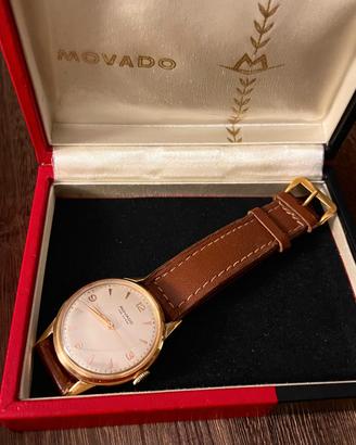 Orologio Movado Fab Suisse vintage, scatola 1950s