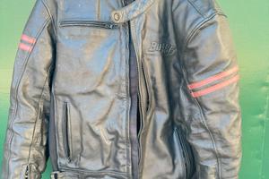 Giubbotto pelle moto con protezione taglia 3xl