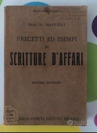 Libro “Precetti ed esempi di scritture d’affari”