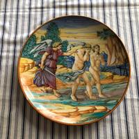 4 piatti in ceramica decorati da muro