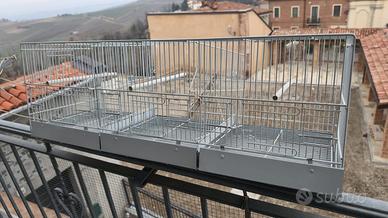 gabbia 90x29x33 divisibile in tre parti