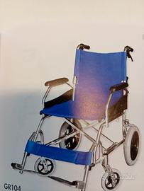 sedia a rotelle in alluminio