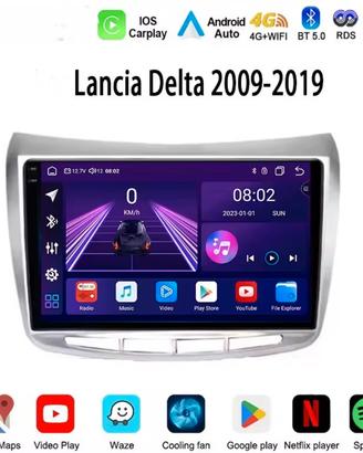 Autoradio Lancia Delta Android CarPlay GPS 