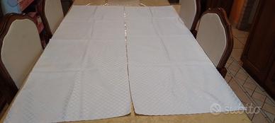 2 tovaglie da tavolo in cotone m1.30x45 strisce pe