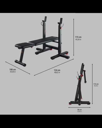 panca piana inclinabile pieghevole
