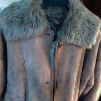 montone cappotto giaccone uomo taglia 48 shearling