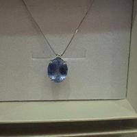 Collana oro 18k con Tanzanite e diamantino