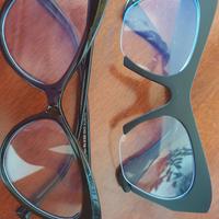 occhiali con lenti da vista finte