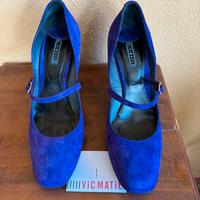 Scarpe vic matie camoscio viola