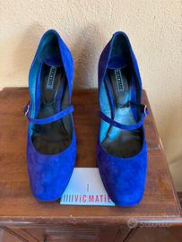 Scarpe vic matie camoscio viola