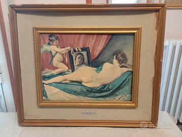 Stampa  quadro ,,Venere allo Specchio,, Velasquez 