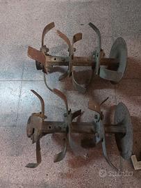 Rulli, zappette, ruote, lama tagliaerba per motoza