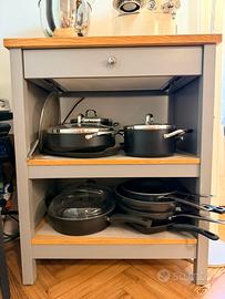 IKEA Tornviken - Isola cucina con piano in rovere