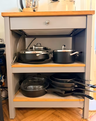 IKEA Tornviken - Isola cucina con piano in rovere
