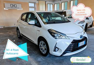 Toyota Yaris 5p 1.5 hybrid AUTOCARRO N1 4posti più