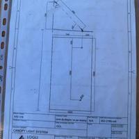 pensilina vetro e acciaio