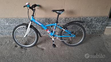 bici per ragazzo/ragazza colore azzurro con cambio