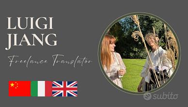 Interprete/traduttore cinese/italiano e viceversa