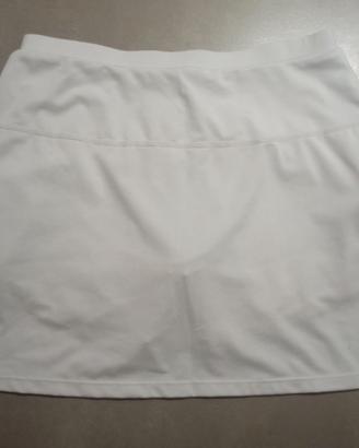 Gonna sportiva bianca donna tennis e padel 