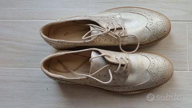 Scarpe Alberto Bressan n. 37 metal oro