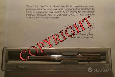 RARISSIMA Fisher Pen Astronauta Walter Cunningham 