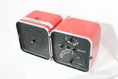 Brionvega TS502 Radio Cubo Rossa Tono Funzionante