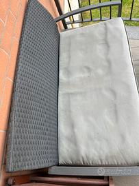 Panca in acciao e plastica per terrazzino