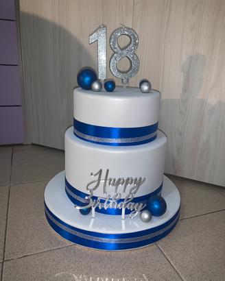 Torta finta scenografica 18°