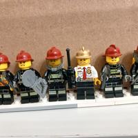 Lego - 12 minifigure vigili del fuoco