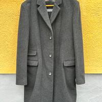 Cappotto Nero Lana Vergine e Cashmere - Taglia L