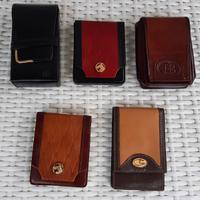 portasigarette in pelle e cuoio vintage