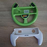 Volante Wii kart verde + trasformatore controller