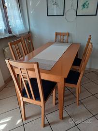 Tavolo e 6 sedie
