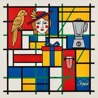 Quadro Moderno Astratto - 60x60