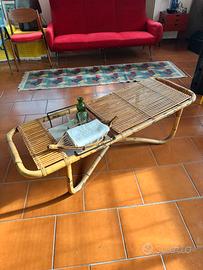 Tavolino bambù, Tito Agnoli per Bonacina anni 50