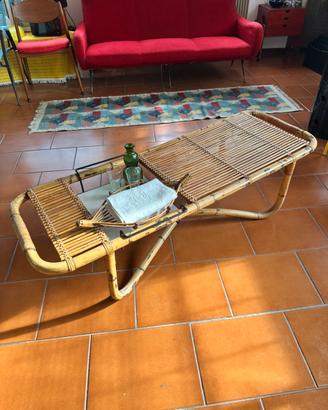 Tavolino bambù, Tito Agnoli per Bonacina anni 50
