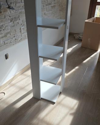 Libreria / Mobiletto a Colonna Bianco