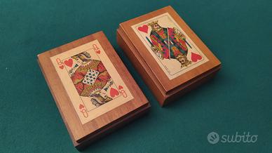 SCATOLE PORTACARTE IN LEGNO