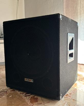 Subwoofer Attivo Vonyx SWA15 15" 600W (Cassa PA)