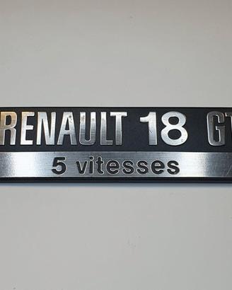 FREGIO RENAULT 18 GTS - 5 VITESSE