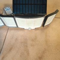 DUE LAMPADE LUCE PANNELLO SOLARE ESTERNA 348LED 