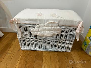 Baule vimini  rosa marca PICCI