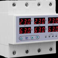 Voltometro amperometro trifase con protezioni