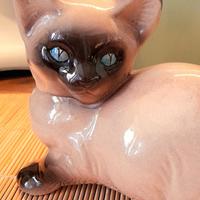 Statuetta ceramica Gatto Siamese vintage anni 60