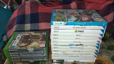 BLOCCO 11 GIOCHI Wii 55 € / 6 GIOCHI XBOXONE 100 €