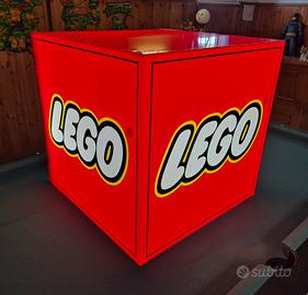 Rara insegna LEGO, originale vintage, 60×60x60 cm