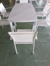 COMPLETO IN ALLUMINIO BIANCO.