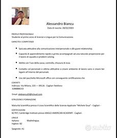 Cerc* lavoro Part time