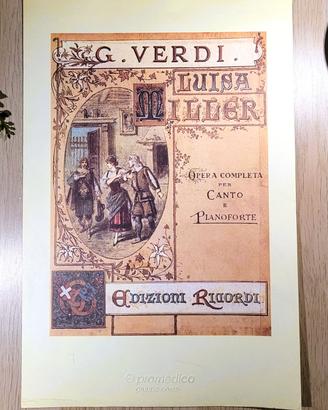 Copertina Spartito Opera Luisa Miller - G. Verdi